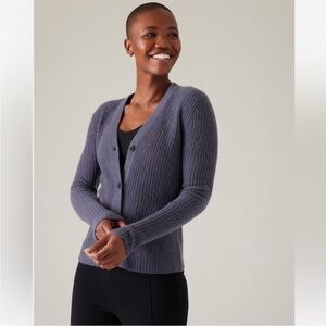 Athleta Women's Gray Cardigan Sweater